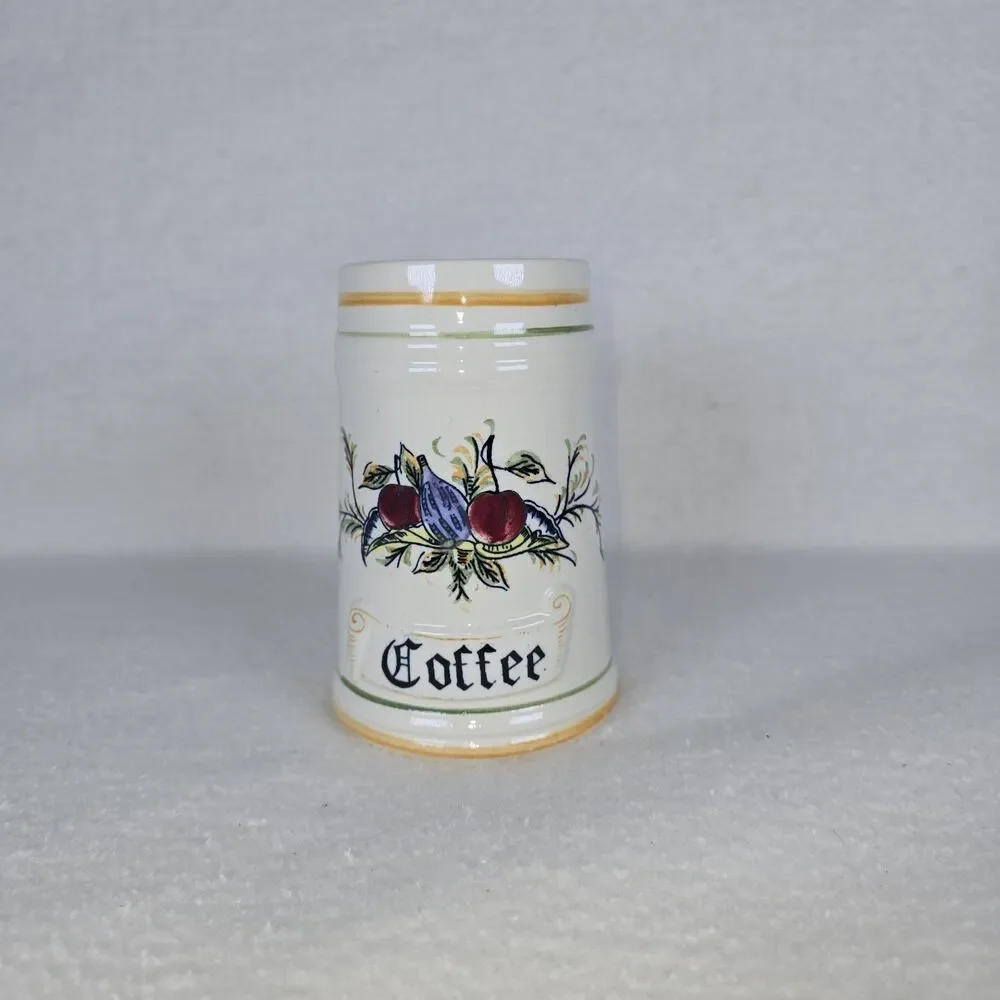 Vintage Coffee Container Canister Italia by Arnart Japan No Lid